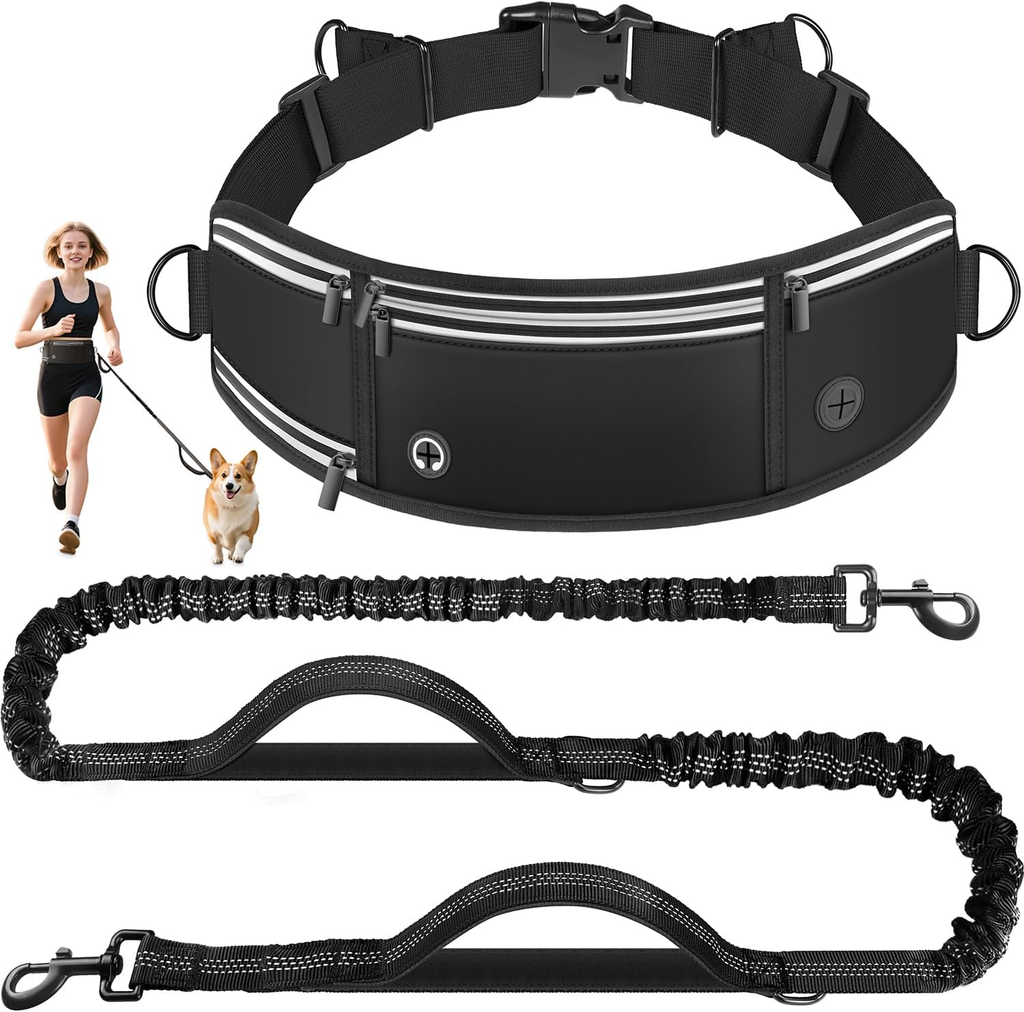 Trela Mãos Livres Looxmeer com Bolsa de Cintura e Amortecedor (1,6m – 2,2m) Queres correr ou passear com o teu cão mantendo as mãos 100% livres? Conhece a trela mãos livres Looxmeer com amortecedor de impacto, alça dupla e bolsa de cintura integrada.