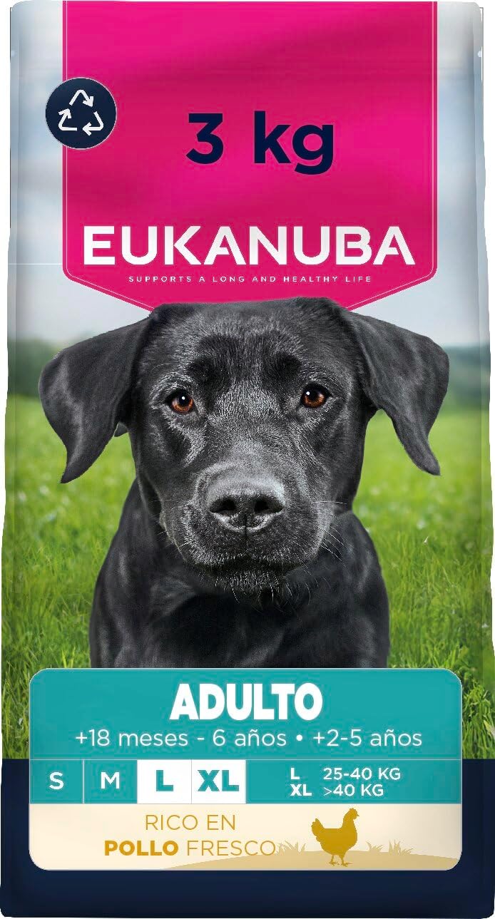 Eukanuba, alimento seco para cães com frango fresco (raças grandes)