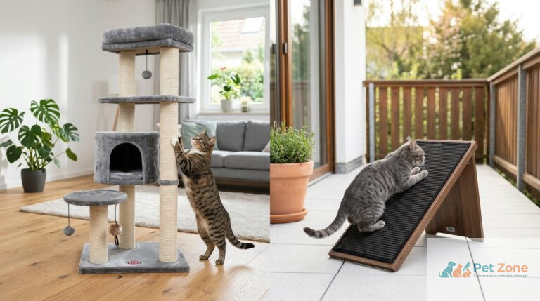 Descobre o guia de arranhadores para gatos definitivo para interior e exterior. Aprende a proteger os teus móveis e a garantir a saúde e bem-estar do teu felino