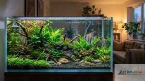 peixes tropicais em aquário