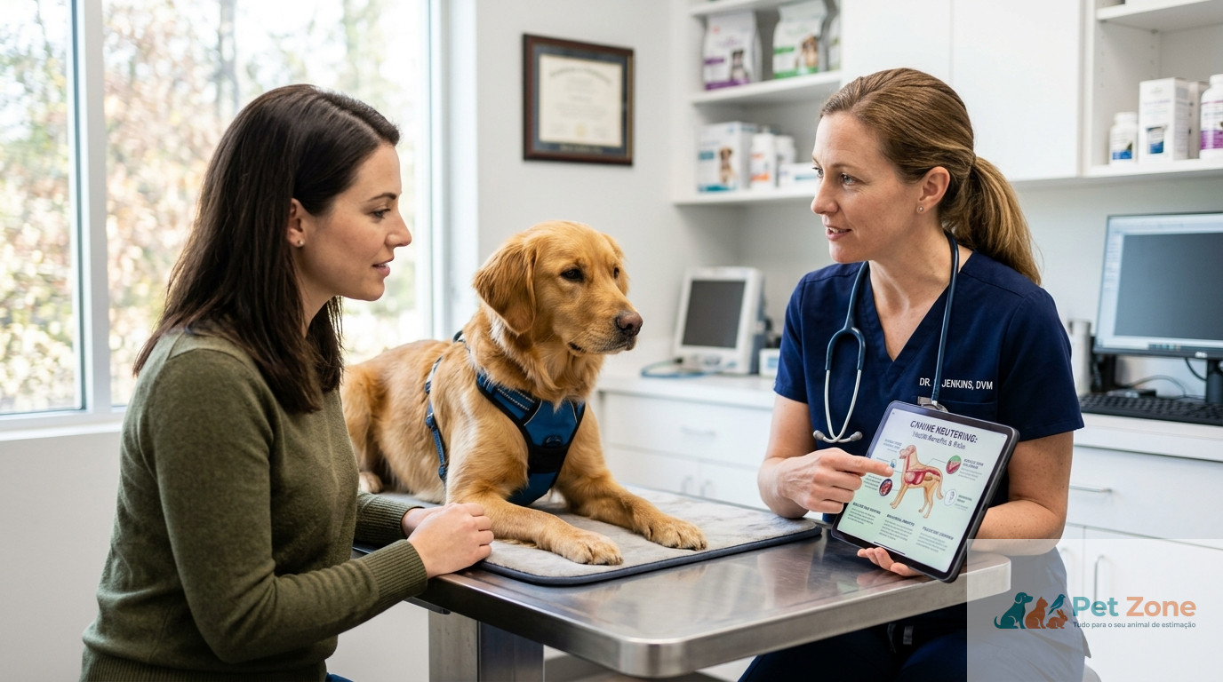 Devo castrar o meu cão ou cadela? Descobre o que a medicina veterinária moderna diz sobre saúde, comportamento e a idade ideal, desmistificando velhas crenças.